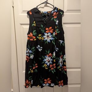 Old Navy Black Floral Dress
